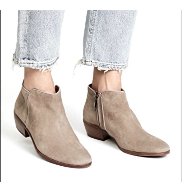 Sam Edelman Womens Petty Chelsea Putty Suede Ankle Bootie US Size 9 Inside Zip - Picture 1 of 15